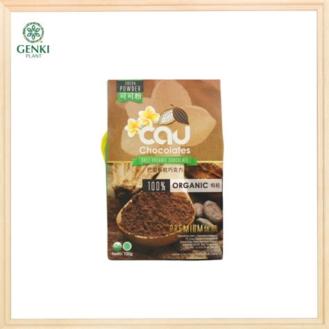 Jual Cau Chocolates Organic Cacao Powder 100 G Shopee Indonesia