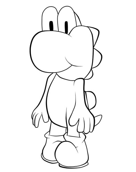 Desenhos De Yoshi Para Colorir Pintar E Imprimir Colorironline