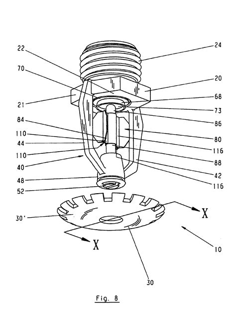 Sprinkler Head Drawing Patents Assembly Google Sketch Coloring Page