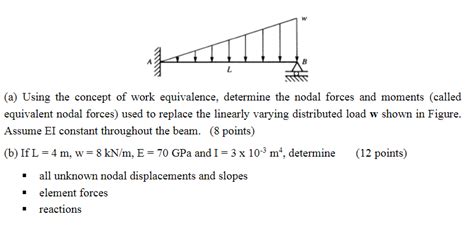 L (a) Using the concept of work equivalence, | Chegg.com