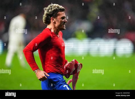 Madrid Spanien Januar Antoine Griezmann Von Atletico De Madrid