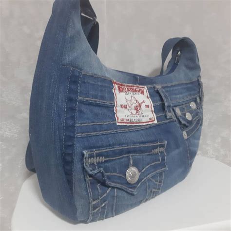 Denim Slouchy Hobo Bag With Long Adjustable Shoulder Strap - Etsy