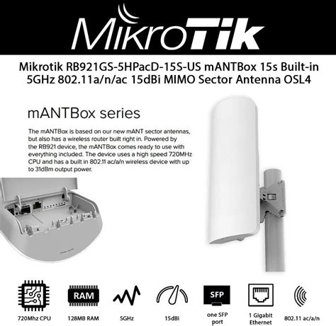 Mikrotik Mantbox 15s Router Amazon It Informatica