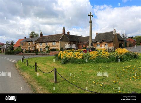 Village Green And War Memorial Great Easton Village Leicestershire