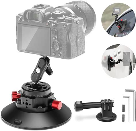 NEEWER Supporto A Ventosa Per Fotocamera Da 6 Con Magic Arm Con Testa