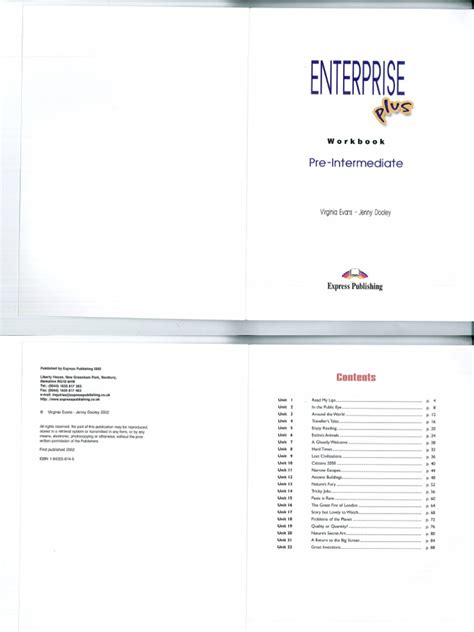 Workbook Pre Intermediate | PDF