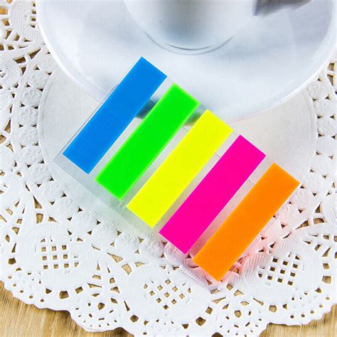 Pcs Sticky Note Seperator Color Index Tabs Flags Page Marker Ebay