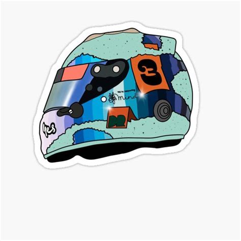 Daniel Ricciardo 2021 Helmet Sticker For Sale By Crashstappen