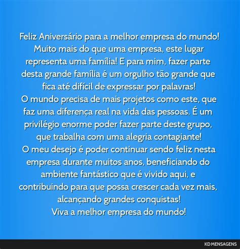 Feliz Anivers Rio Para A Melhor Empresa Do Mundo Muito Mais Do