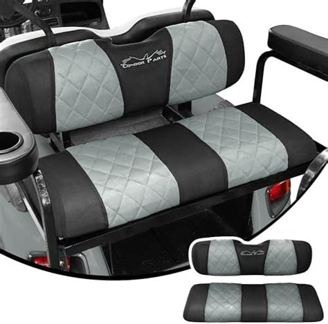 Golf Cart Rear Flip Seat Covers Fit To Club Car Ezgo Yamaha Back Flip Seat Kits Breathable