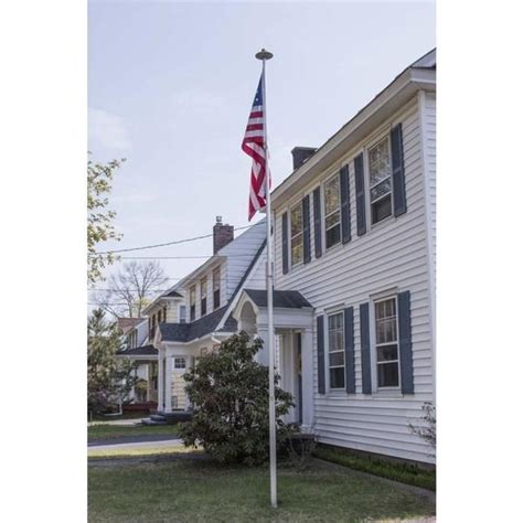 Phoenix Telescoping Flagpole With Free American Flag Securi Shur Anti