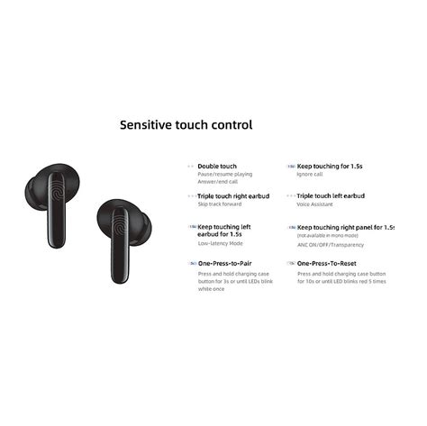 Audífonos Tws Con Noise Cancelling Activo Qcy T13 Anc 2 Black