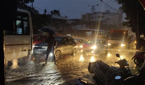 Heavy Rains Lash Several Parts Of Hyderabad On Monday Imd Issues Yellow Alert Telangana Today