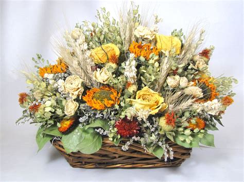 Fall Floral Arrangement Dried Flower Arrangement Floral