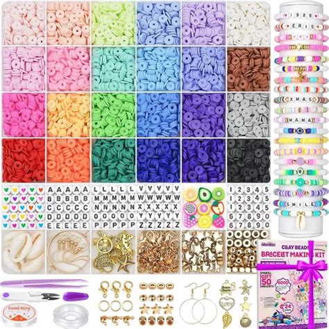 Kit Para Hacer Pulseras Con Cuentas De Arcilla Colores Meses