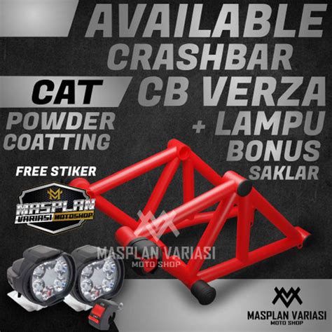 Jual Crashbar Tubular Verza Cb Crashbar Verza Old Merah Verza