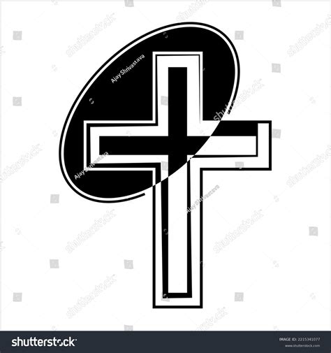 Christian Cross Church Icon Christianity Symbol Stock Vector (Royalty ... 