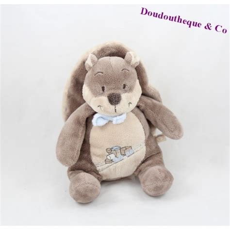 Doudou Cureuil Noukie S Oscar Et L On Marron Train Bleu Cm S