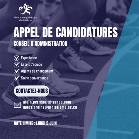 Appel De Candidatures Pour Le Conseil D Administration De La Fqa