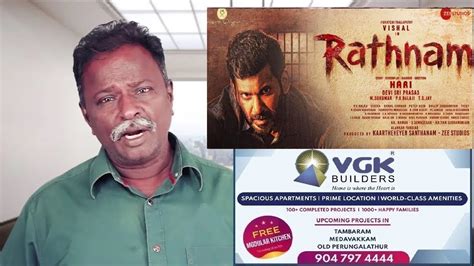 Rathnam Review Vishal Tamil Movie Public Blue Sattai Maran