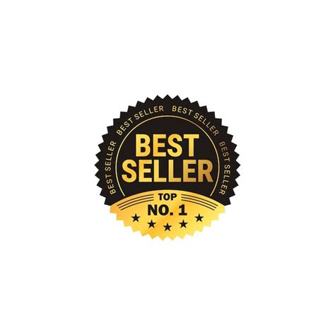 Premium Vector | Best seller top no 1 gold luxury elegant business icon ...