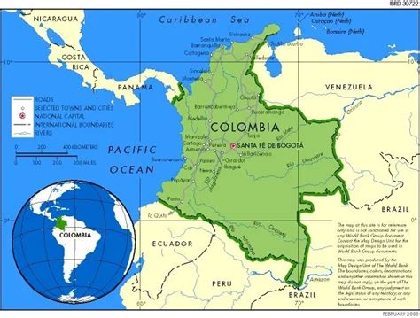 Croquis De Colombia Con Sus Limites Imagui