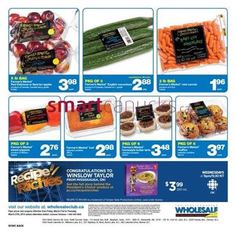 Real Canadian Wholesale Club Flyer March To