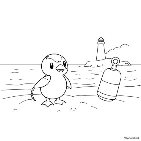Cute Piplup Coloring Page