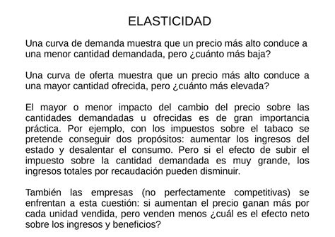 Tema Elasticidad Apuntes Del Profesor Elasticidad Una Curva De