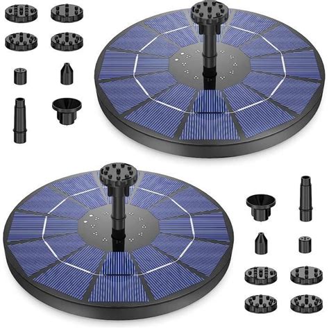 Fontaine Solaire Ext Rieur W Pcs Flottante Pompe Bassin Solaire