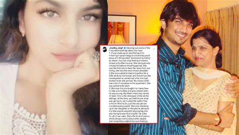 Sushant Singh Rajputs Niece Mallika Bashes Trolls For Targeting The