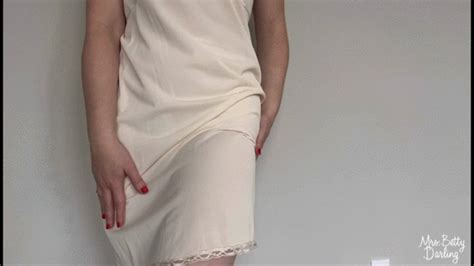 White Slip And Pink Nylon Panties Lingerie Tease SFW Non Nude Mrs Betty Darling Clips Sale