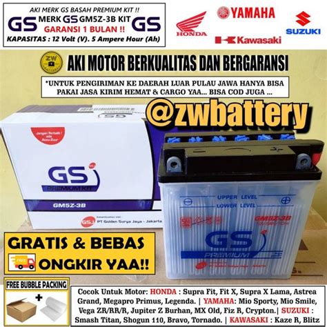 Jual Aki Mio Smile Vega Zr Megapro Primus Supra Fit Gs Gm Z B Kit Di