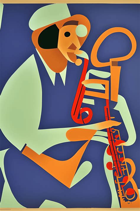 PAPER CUT Jazz Man HENRI MATISSE POSTER · Creative Fabrica