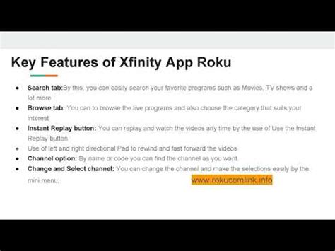 Roku Xfinity App Youtube