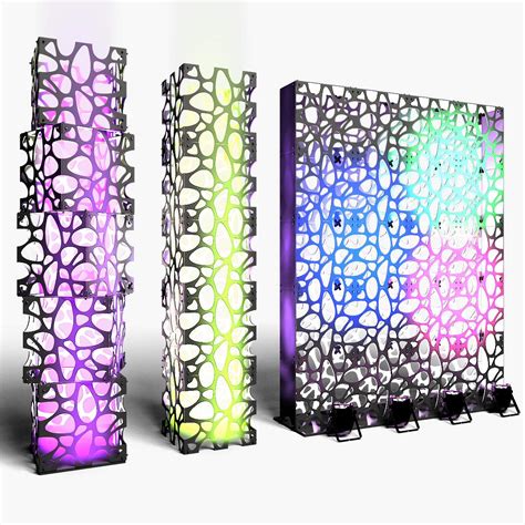 Stage Decor 03 Modular Wall Column 3D Model By Akerstudio