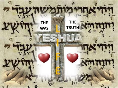 Yeshua Cross - Strong Faith and Biblical Hebrew Words