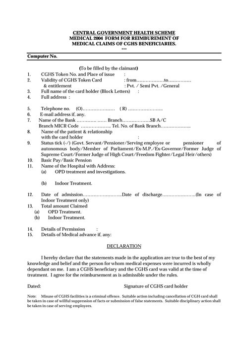 Issue Of Cghs Cards Procedures S N Question Answer 12