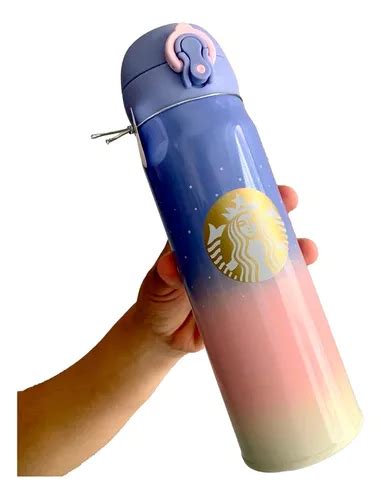 Termo Starbucks Morado Con Rosa Acero Inoxidable Venti Envío gratis