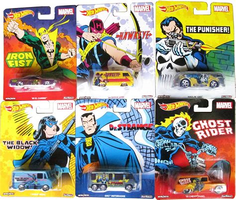 Buy Hot Wheels 2016 Pop Culture Marvel Comic Heroes Complete Set Of 6