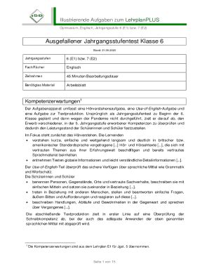 Ausf Llbar Online Gymnasium Englisch Jahrgangsstufe E Bzw Fax