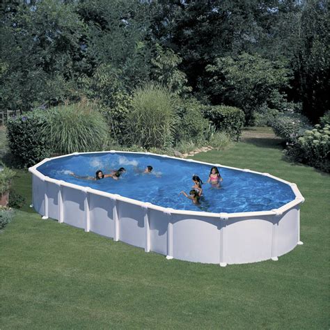 Piscine Hors Sol Acier San Clara Gre Ovale X X M Leroy Merlin