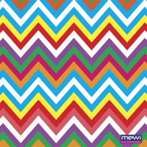 Tecido Estampado Tnt Mewi Chevron Colorido C Metros Papelaria Criativa