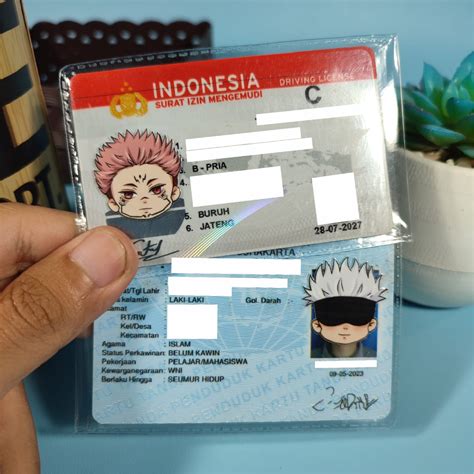 Jual Cover Ktp Sim Sampul Pelindung Anti Gores Ktp Sim Anime