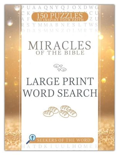 Miracles Of The Bible Large Print Word Search