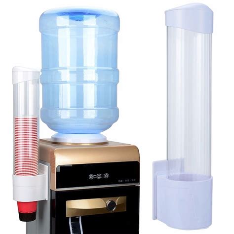 Water Cup Dispenser Large Capacity Cups Wall Mount Anti Dust