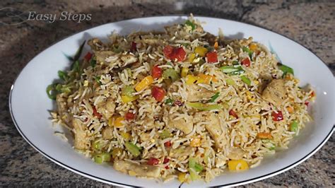 Indian Chicken Fried Rice Restaurant Style Chicken Fried Rice