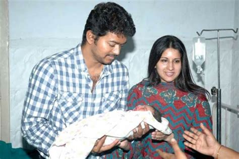 cinema: Actor VIJAY with his wife SANGEETHA recent photos