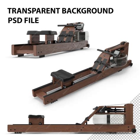 Premium PSD | Indoor exercise rower machine png