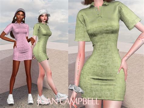 Joan Campbell Beauty S Kristen Dress Sims 4 Clothing Sims 4 Dresses